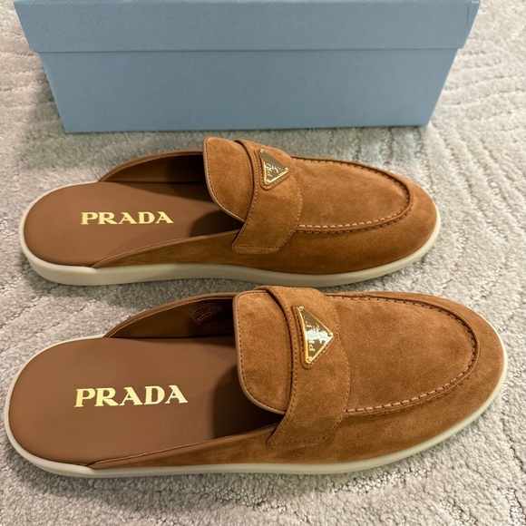 Prada Saint Tropez Suede Mules - Picture 10 of 14